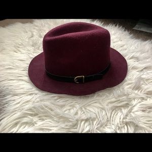 (SOLD) Burgundy Fedora